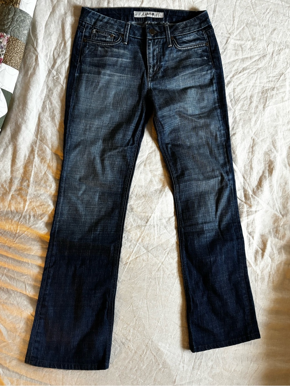 Women’s Dark Wash Low Rise Jeans - Blue